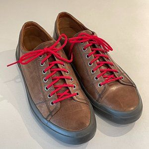 Frye Men's Ludlow Bal Oxford Brown Leather Sneakers, Size 11.5